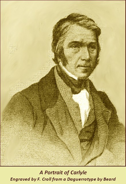 A Portrait of Carlyle Engraved by F. Croll