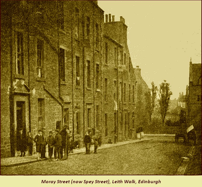 1, Moray Street (now Spey Street), Leith Walk, Edinburgh