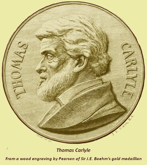 Thomas Carlyle (from Sir J. E. Boehm's medallion)