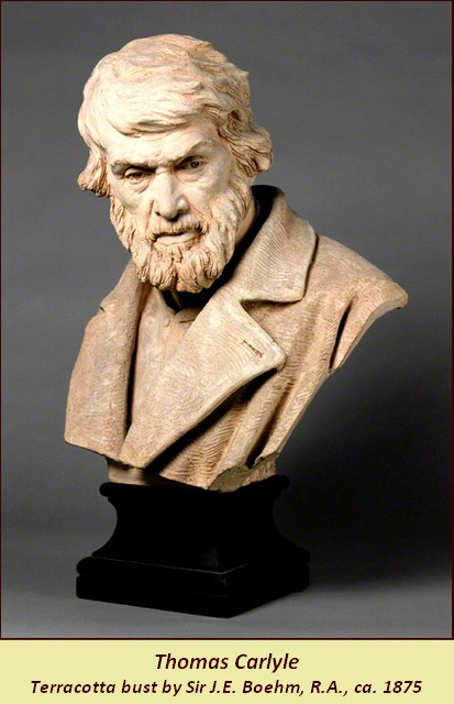Sir J. E. Boehm's bust of Carlyle