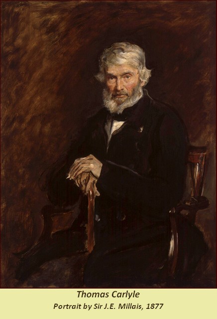 Sir J. E. Millais' portrait of Thomas Carlyle