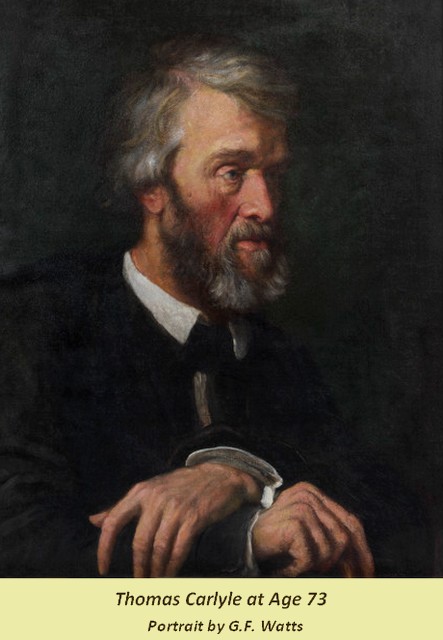 Thomas Carlyle, aet. 73 - a painting by G. F. Watts, R.A.