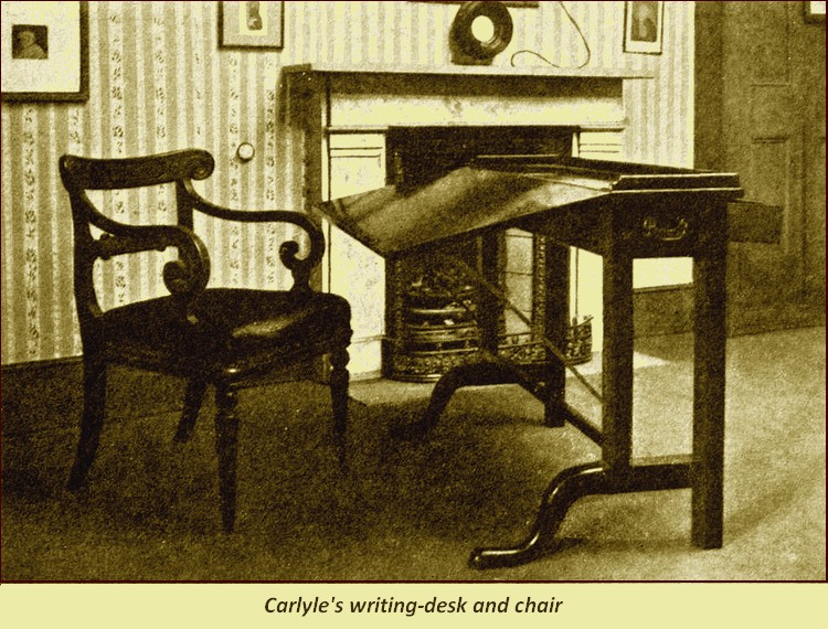 Carlyle's writing-desk and chair